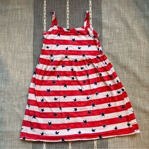 Girls Patriotic Summer 4th of July Stars Dress